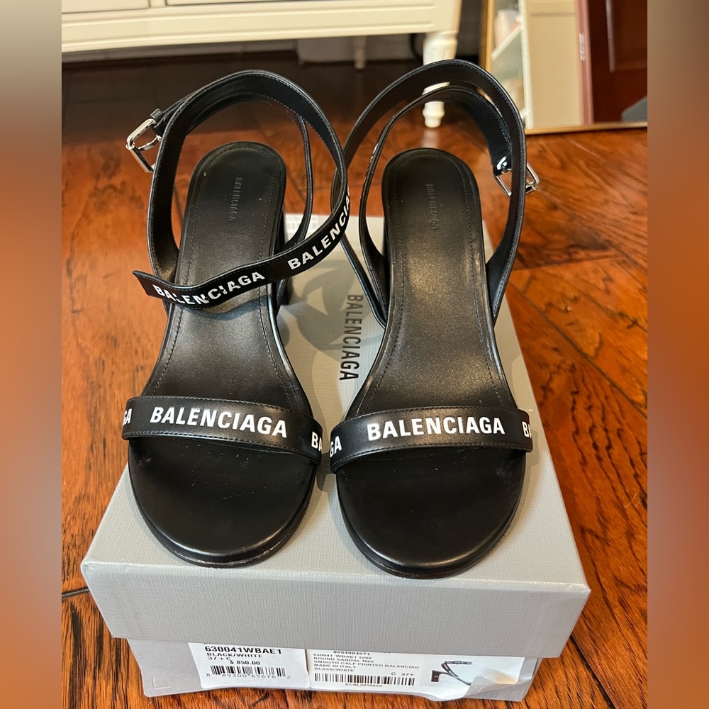 Balenciaga black sandals